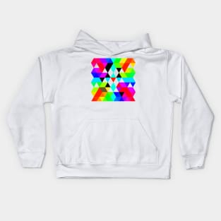 Geometric Rainbow Kids Hoodie